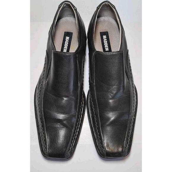 Steve Madden Shoes Mens 11.5 Trace Loafers Charcoal Square Toe Casual Dress - Picture 3 of 10
